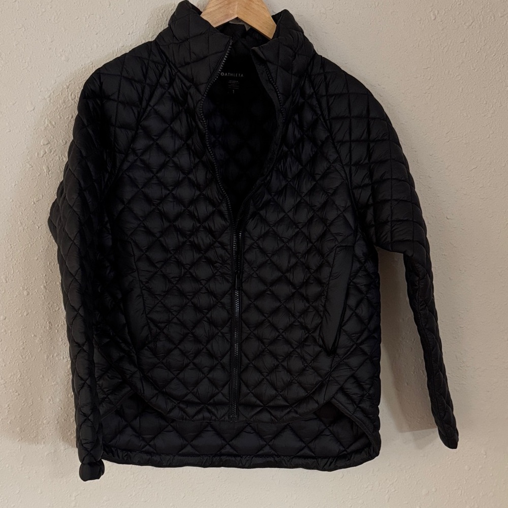 Athleta Black Quilted Jacket
